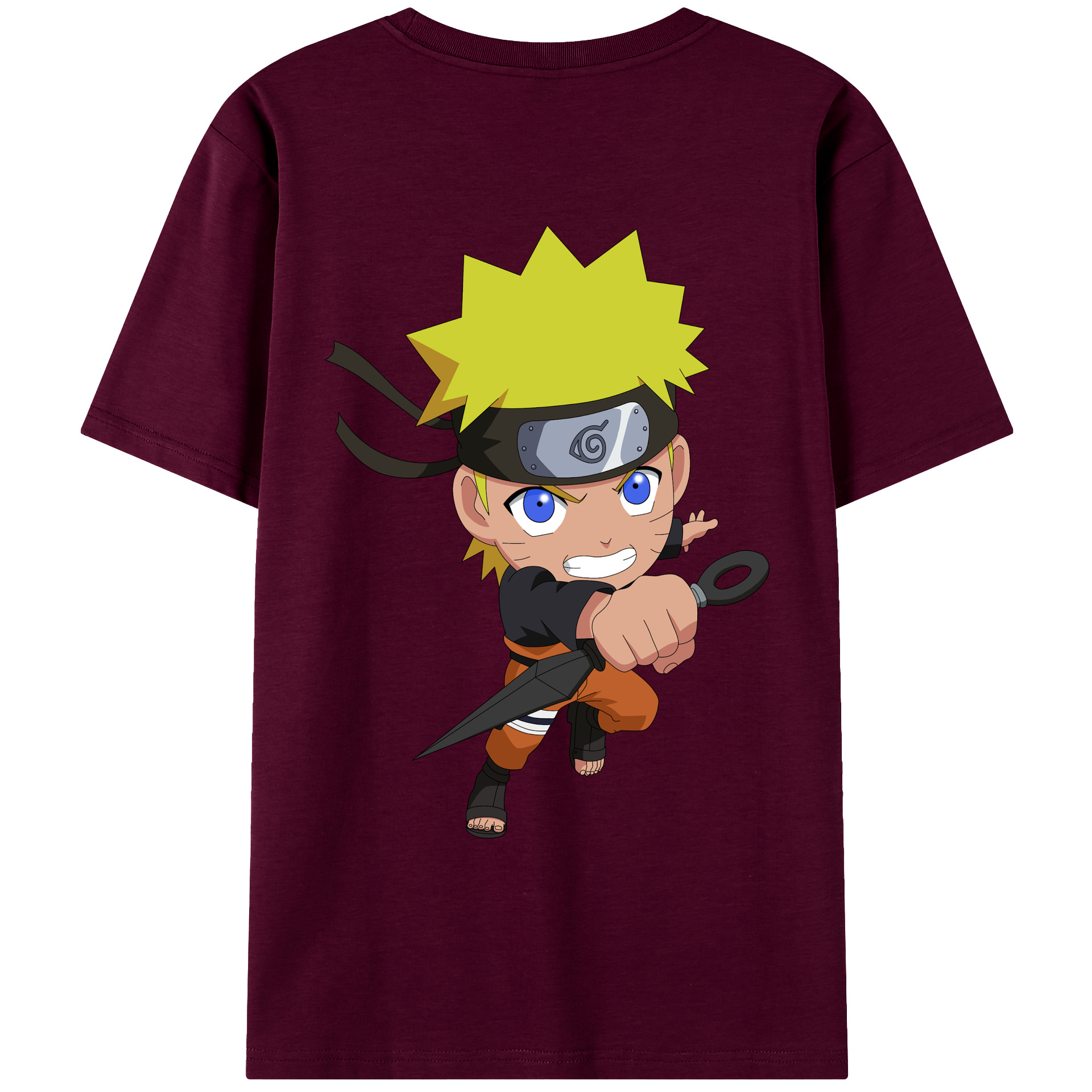 （画像用） NARUTO -ナルト- うずまき ナルト Uzumaki Naruto レディース半袖Tシャツ(バックプリント)